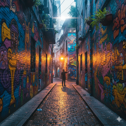 نيويورك - شارع مخفي في مانهاتن