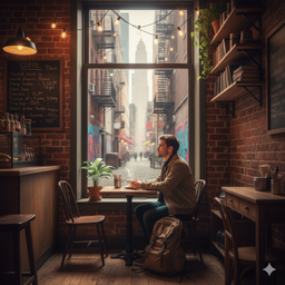 مقهى صغير مخفي