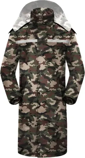 [https://amzn.to/3W8QH37] معطف واقٍ من المطر طويل من iCreek (مقاوم للماء، خفيف الوزن، عاكس، بغطاء قابل للطي) / iCreek Long Waterproof Raincoat (Lightweight, Reflective, Packable Hood