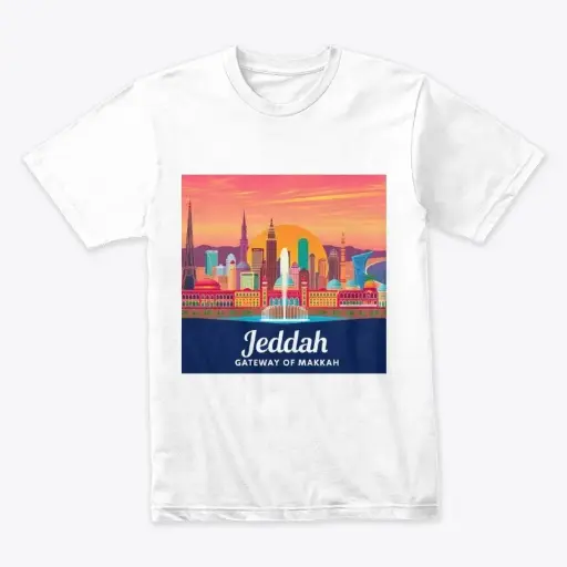 Jeddah Red Sea Bride Skyline Art 