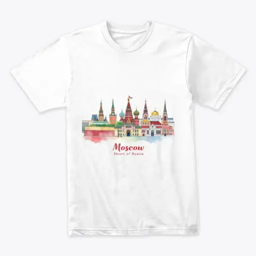 "Colorful Moscow Cityscape Souvenir" 