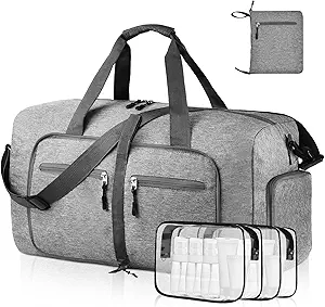 [https://amzn.to/3IuMSCl] Dimaayar 65-Liter Travel Bag - Foldable Travel Bag with Shoe Compartment